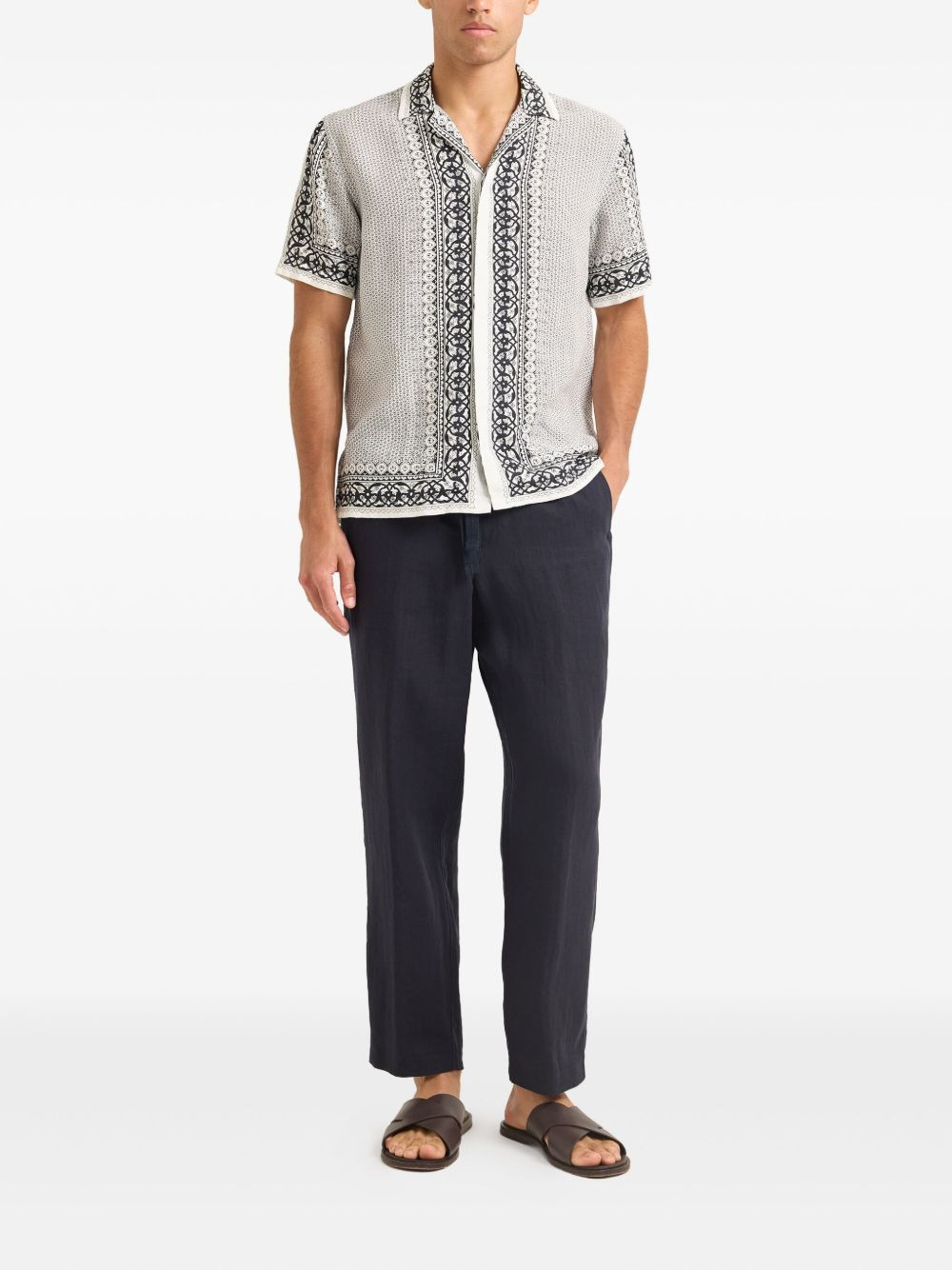 Maitan patterned linen shirt - 2