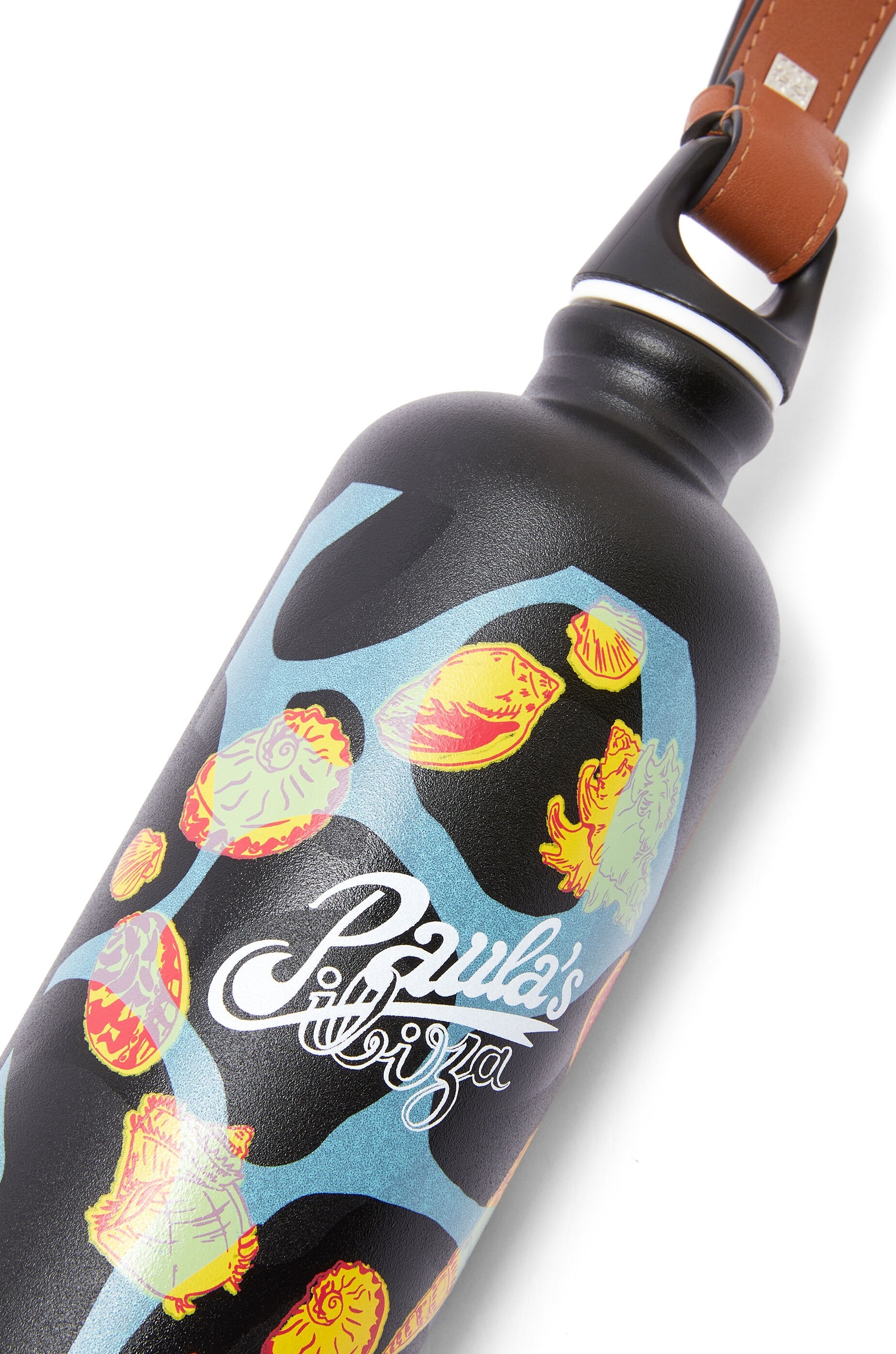 Shell bottle in aluminium and calfskin - 3