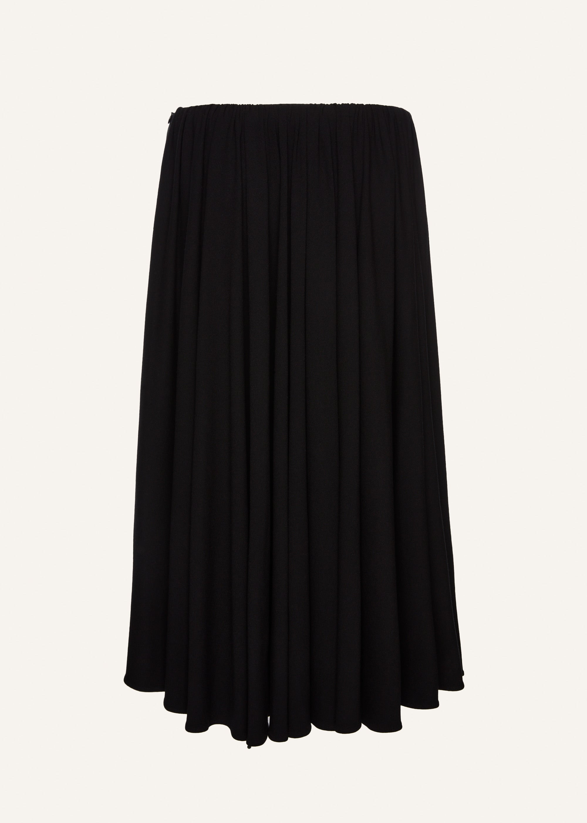 Sheer midi skirt in black - 2