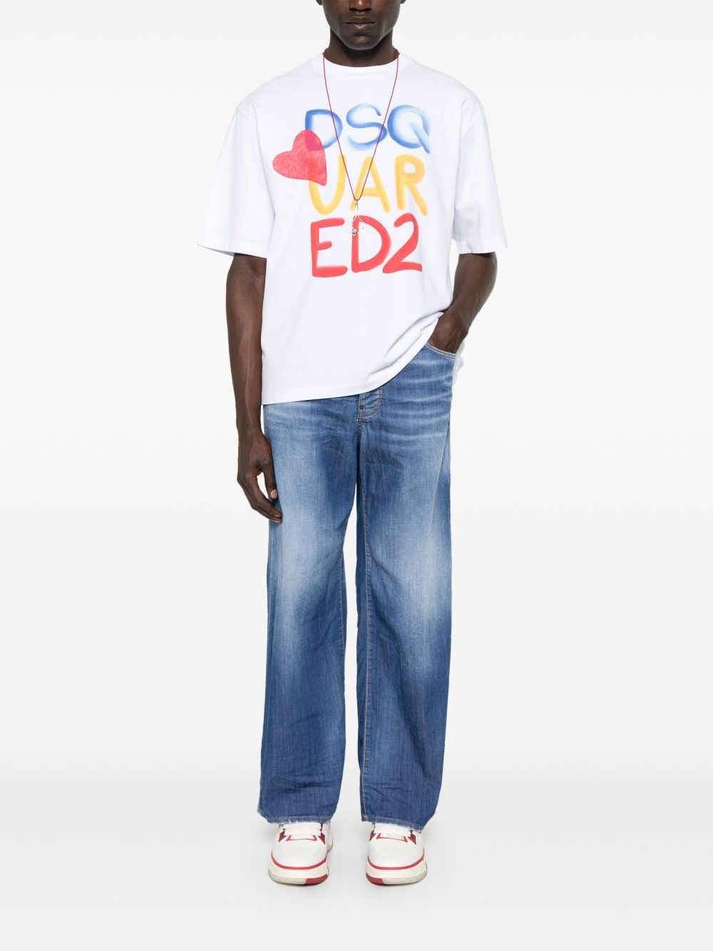 logo-print T-shirt - 2