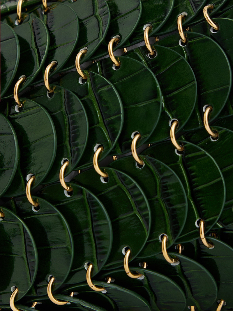 GREEN CROSSBODY PACO LEATHER BAG 6