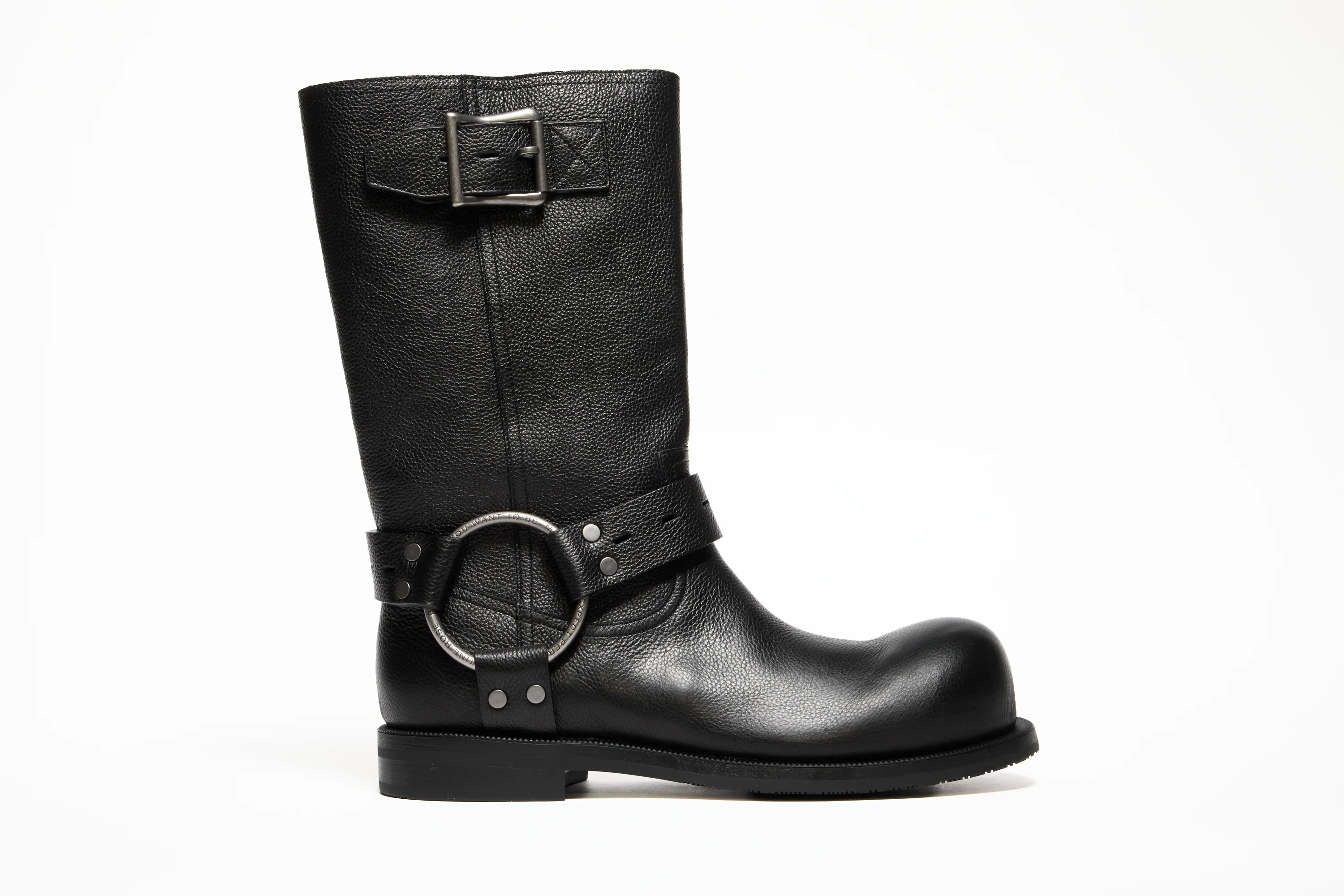 Martine Rose O Ring Moto Boot Black - 1