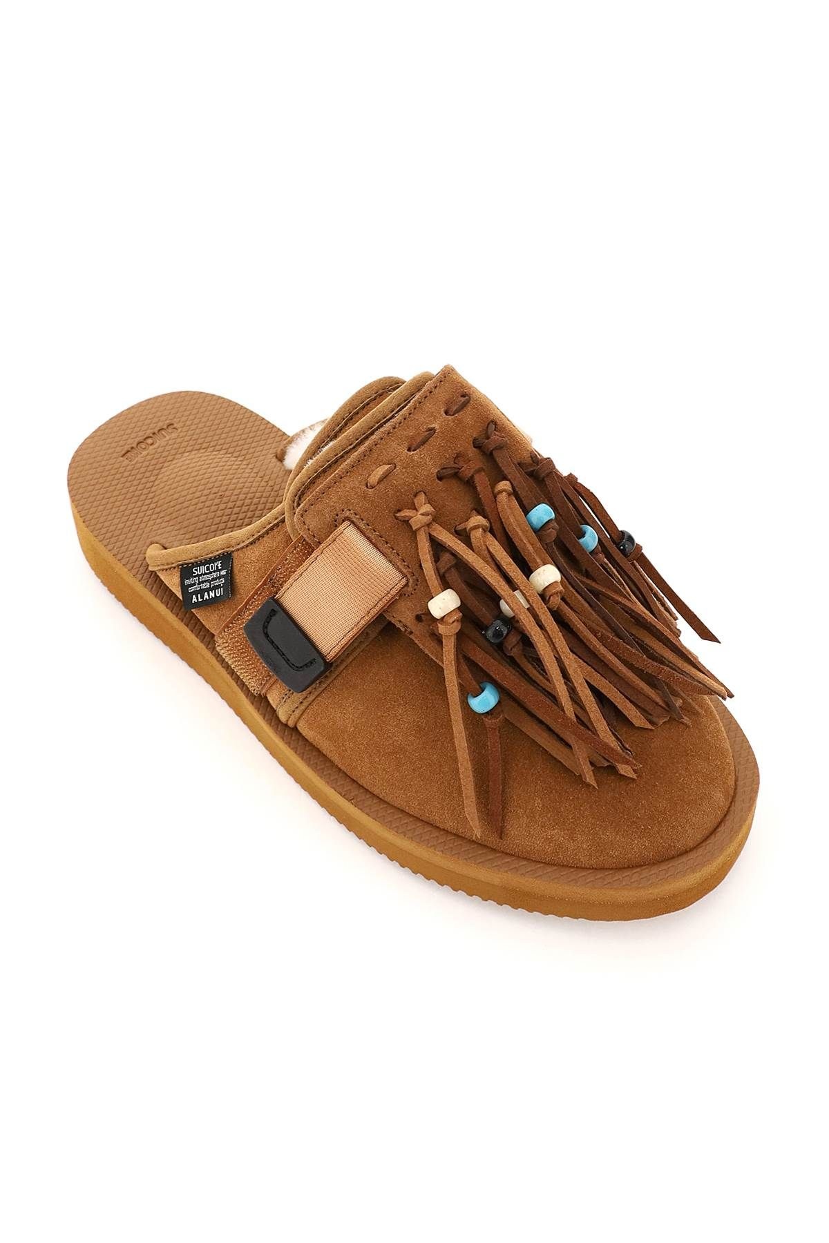 FRINGED SUEDE SABOT - 4