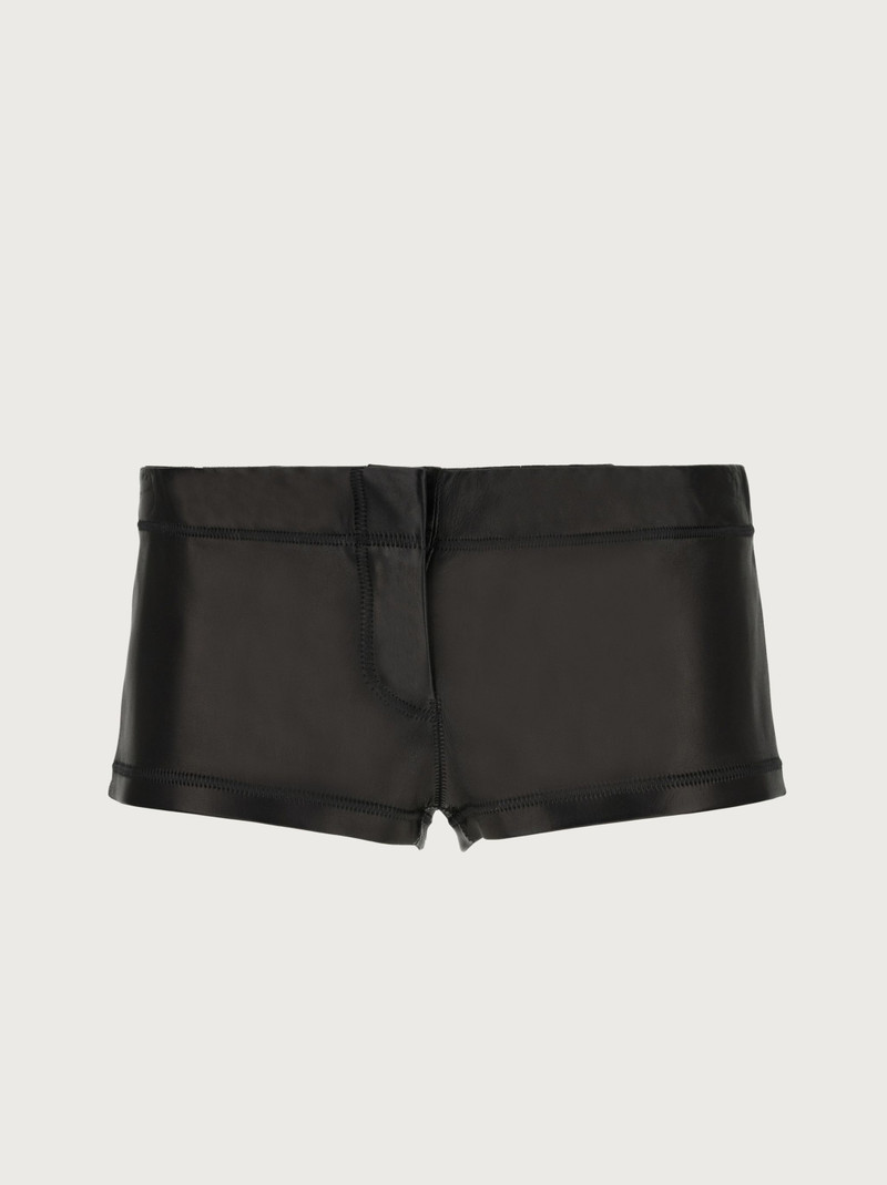 Slim fit nappa shorts - 1