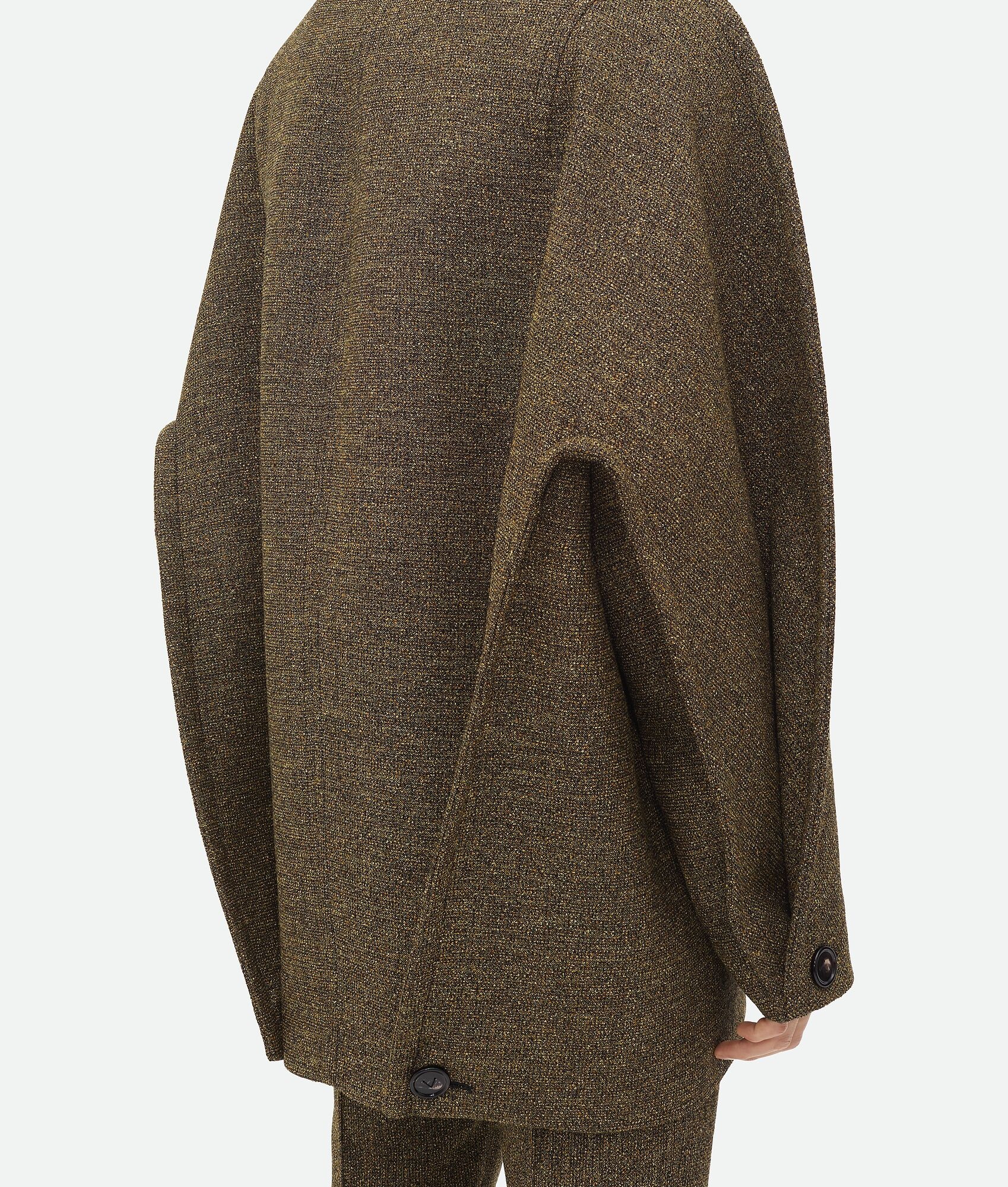 Double Compact Cotton Frise Coat - 5