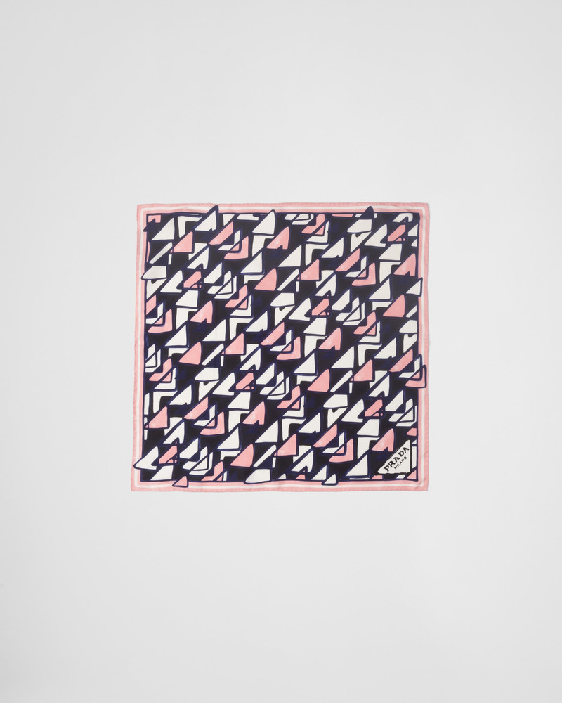 Printed twill scarf 3