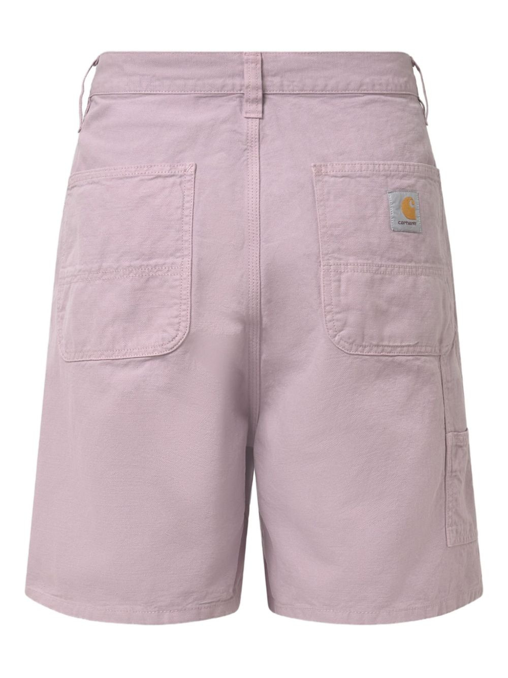side-pockets garment-dyed shorts - 2