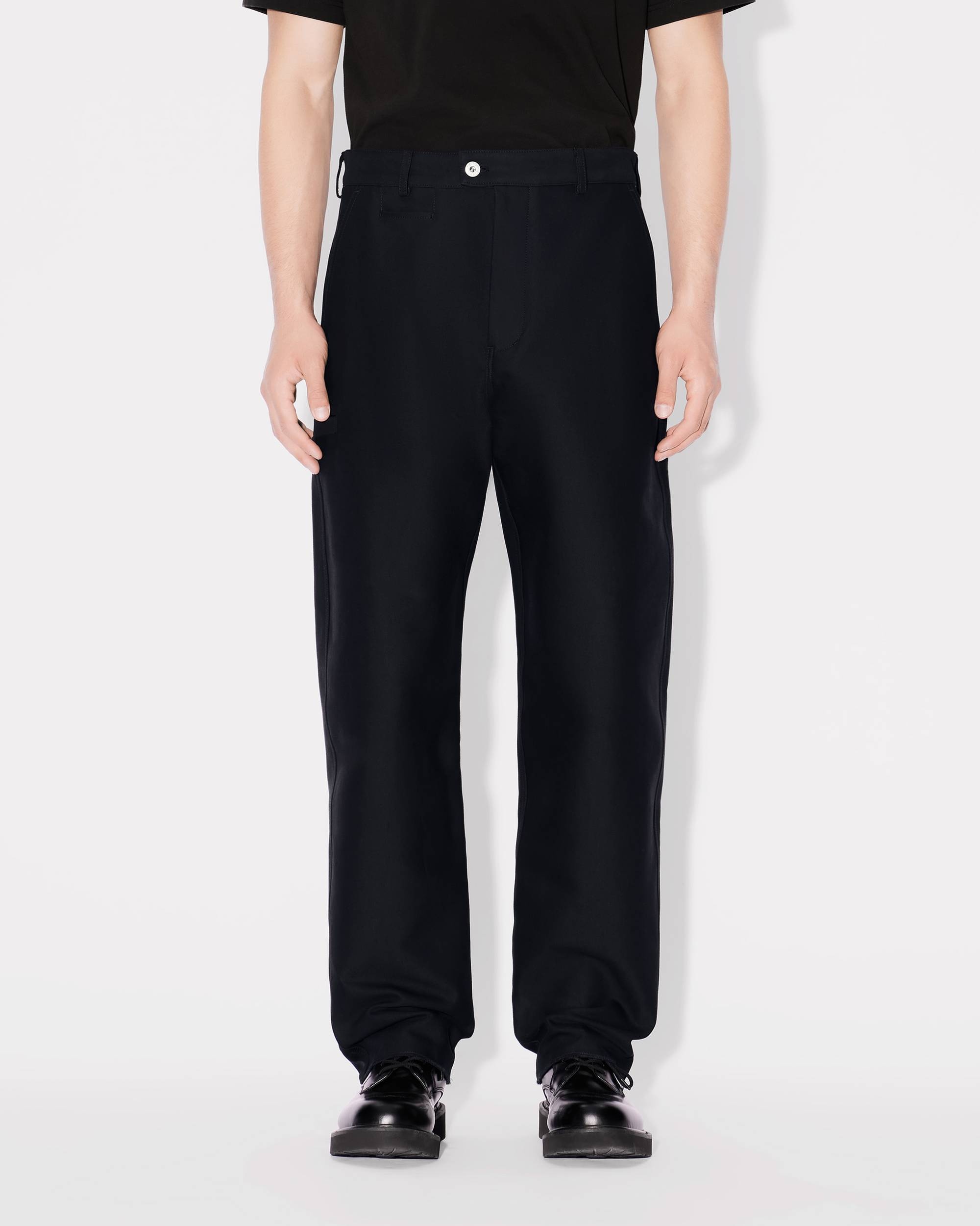 Tapered workwear straight pants - 4