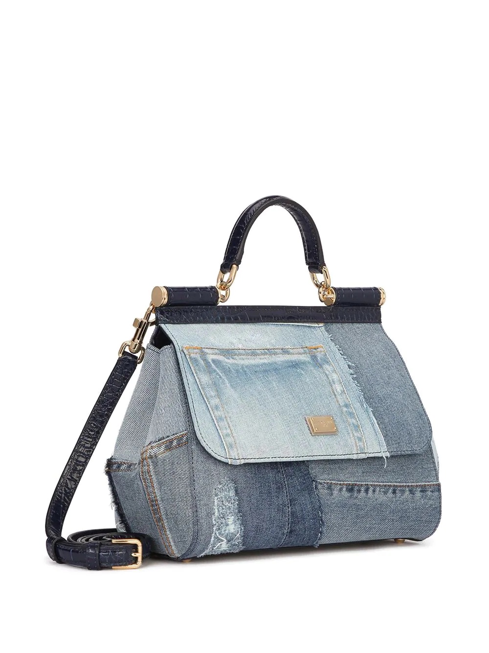 Sicily denim tote bag - 3