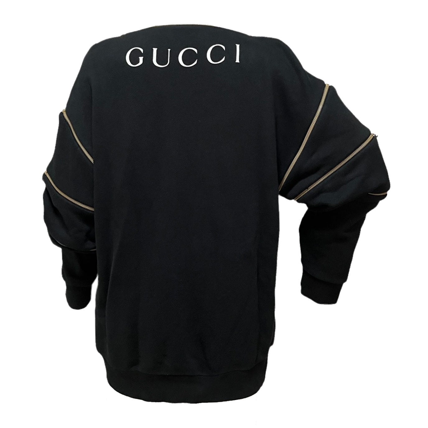 GUCCI Fall Winter 2018 Pussycat Zip Detail Sweatshirt - 2