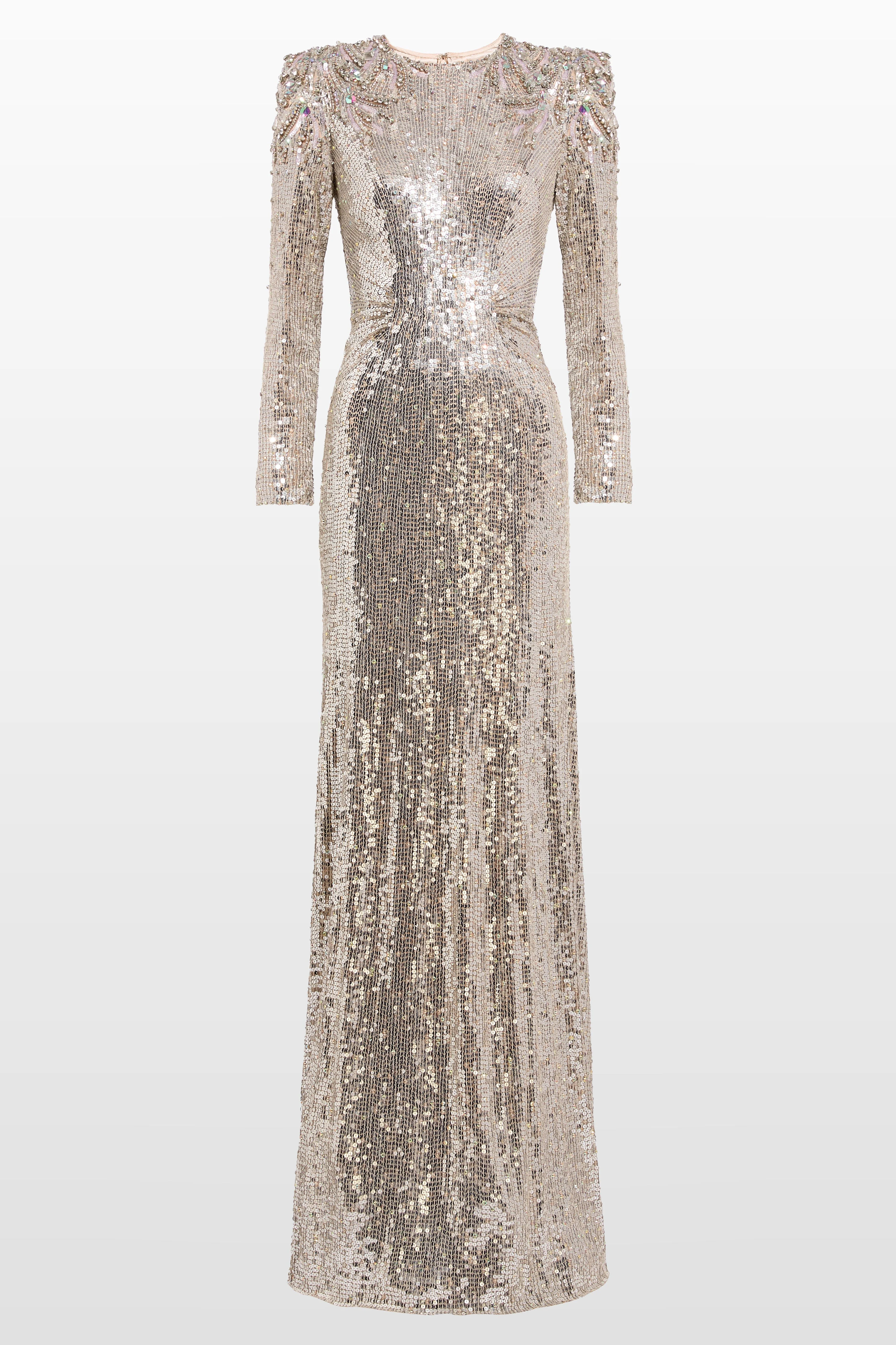 Jenny Packham Dulcet Sequin-Embellished Dress in Morganite at Nordstrom - 1