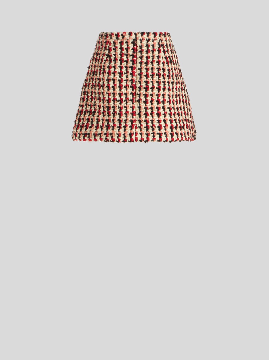 BOUCLÉ WOOL SKIRT - 6