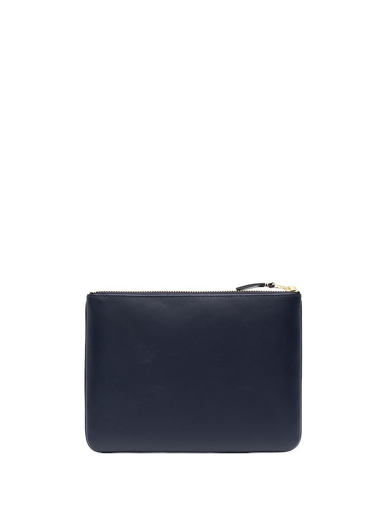 Comme Des Garçons logo print zipped purse outlook