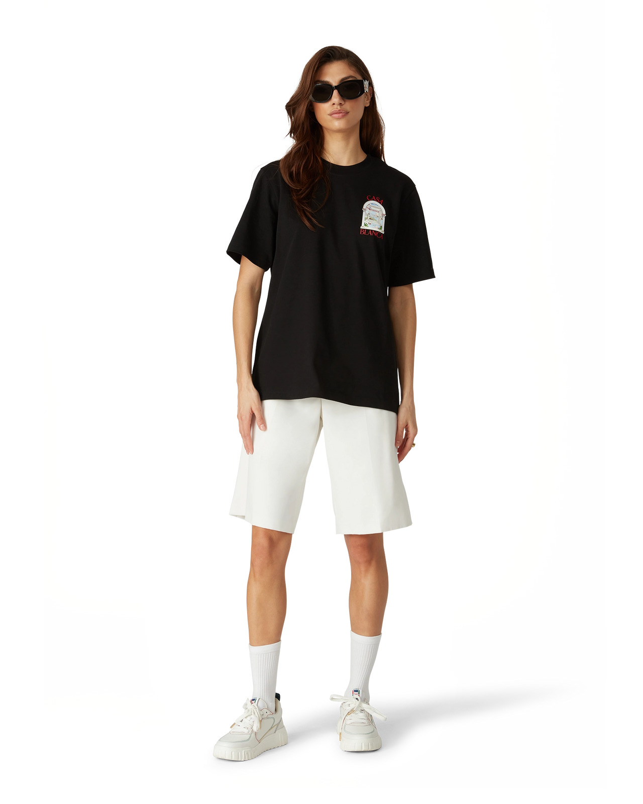 Womens Court White & Multicolour Sneakers | Casablanca Paris - 3