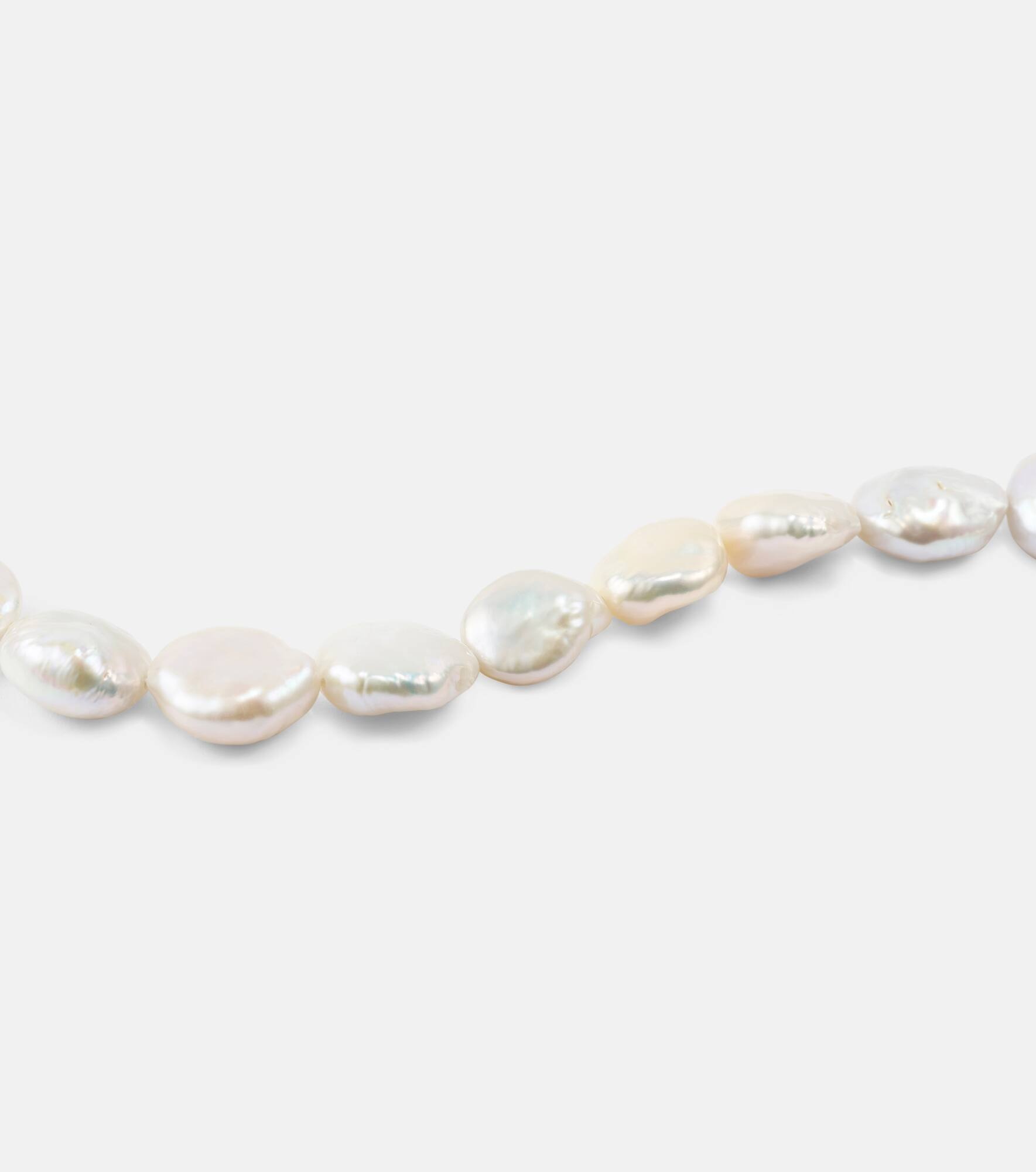 14kt gold necklace with pearls - 6