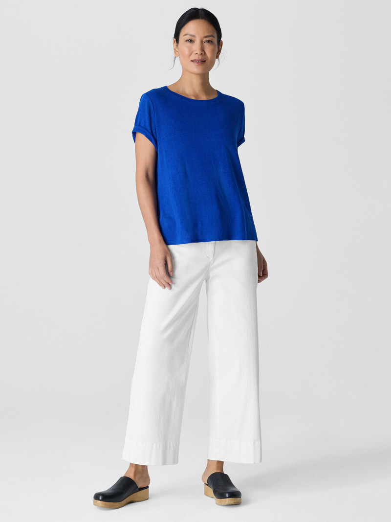 Organic Linen Jersey Crew Neck Tee 3