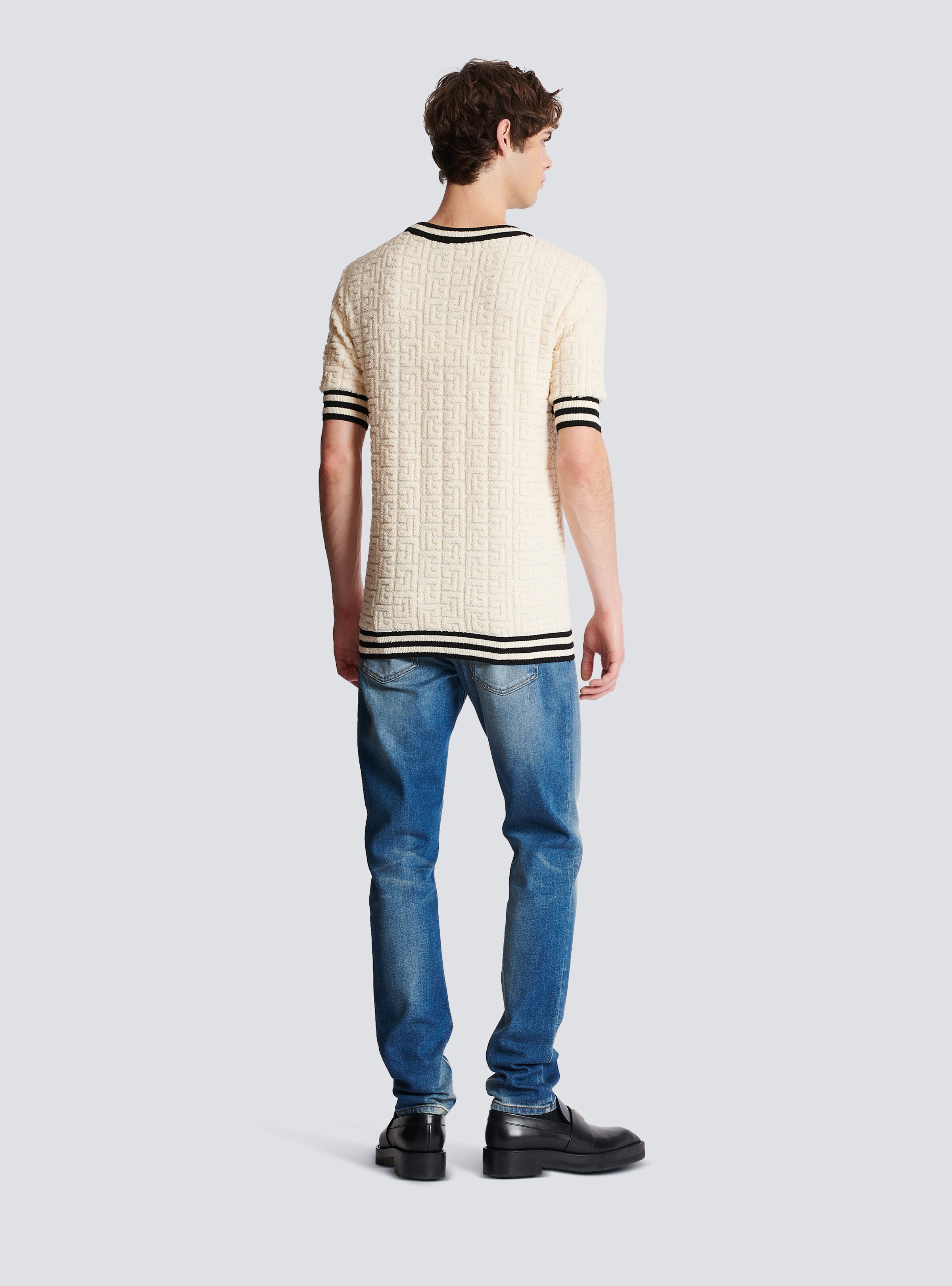 Balmain cotton terry T-shirt - 4