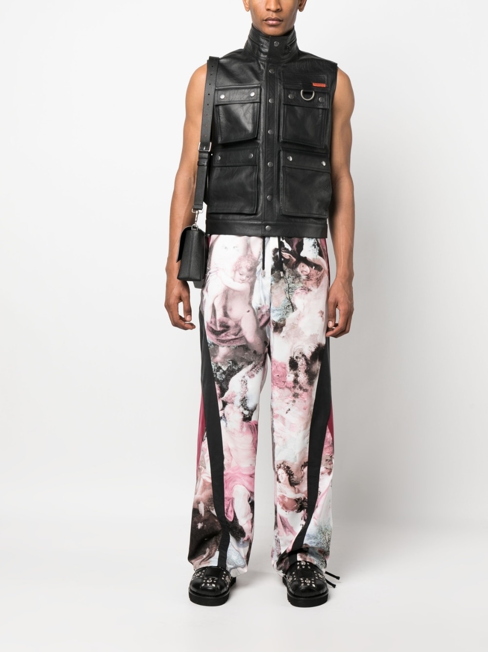 Pastel-print track pants - 2