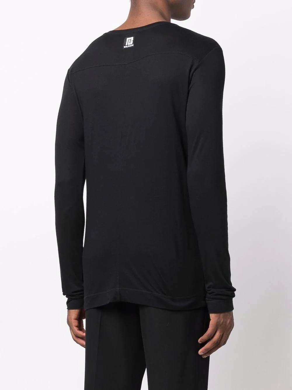 long-sleeved tonal T-shirt - 4