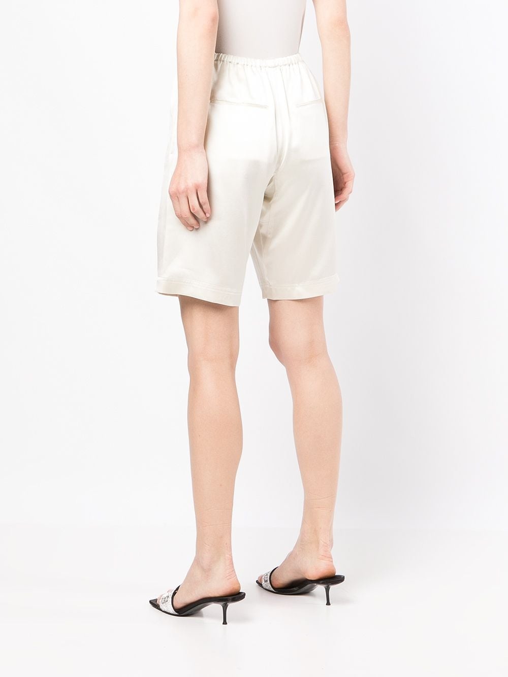 embroidered-design shorts - 4