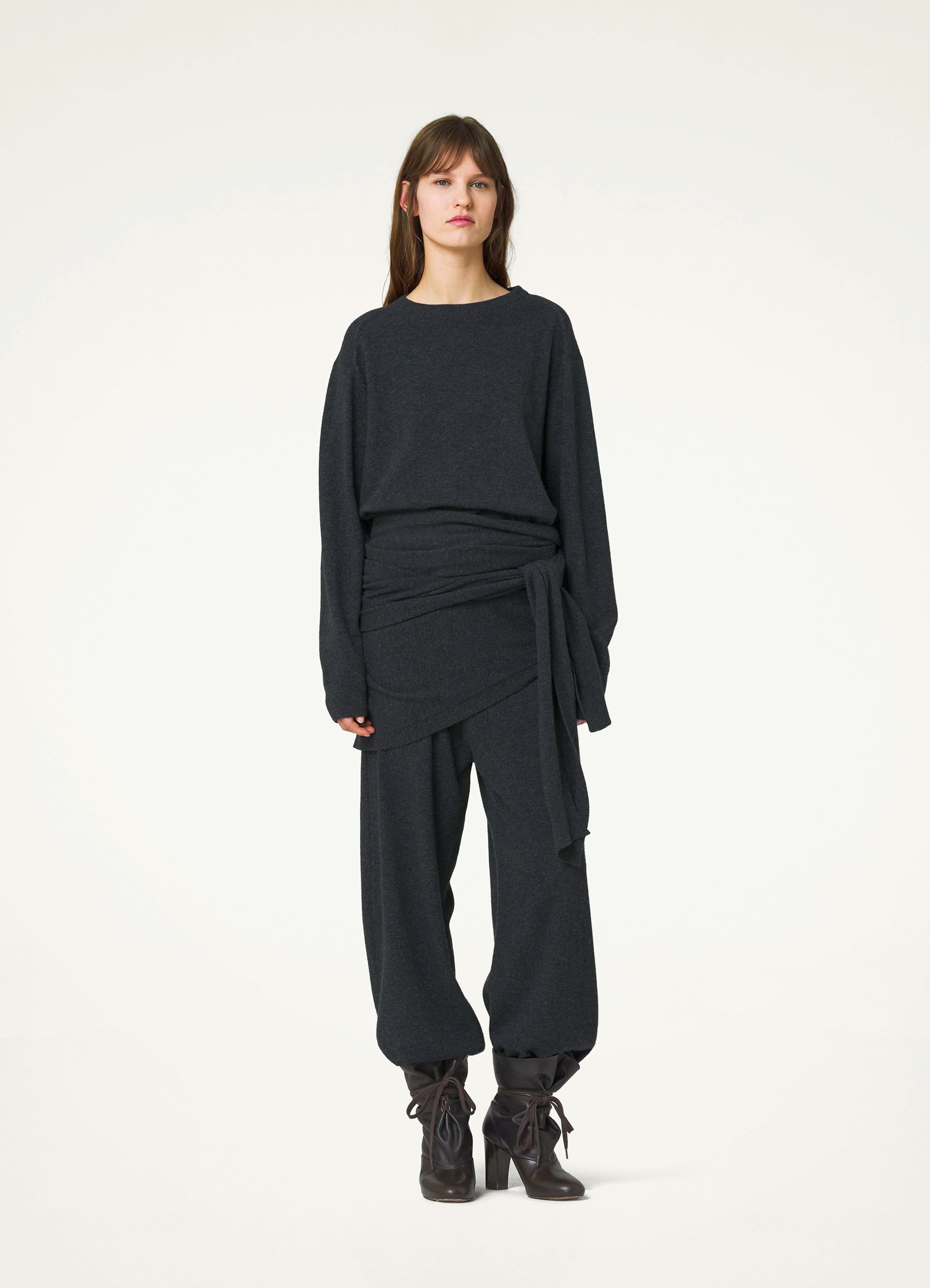 SOFT CURVED PANTS - 4