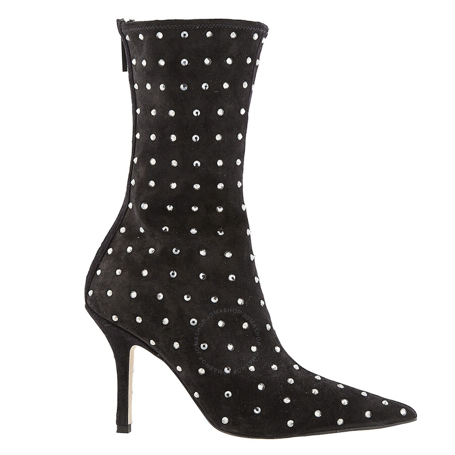 Paris Texas Ladies Black Diamond Holly Mama Ankle Boots - 1