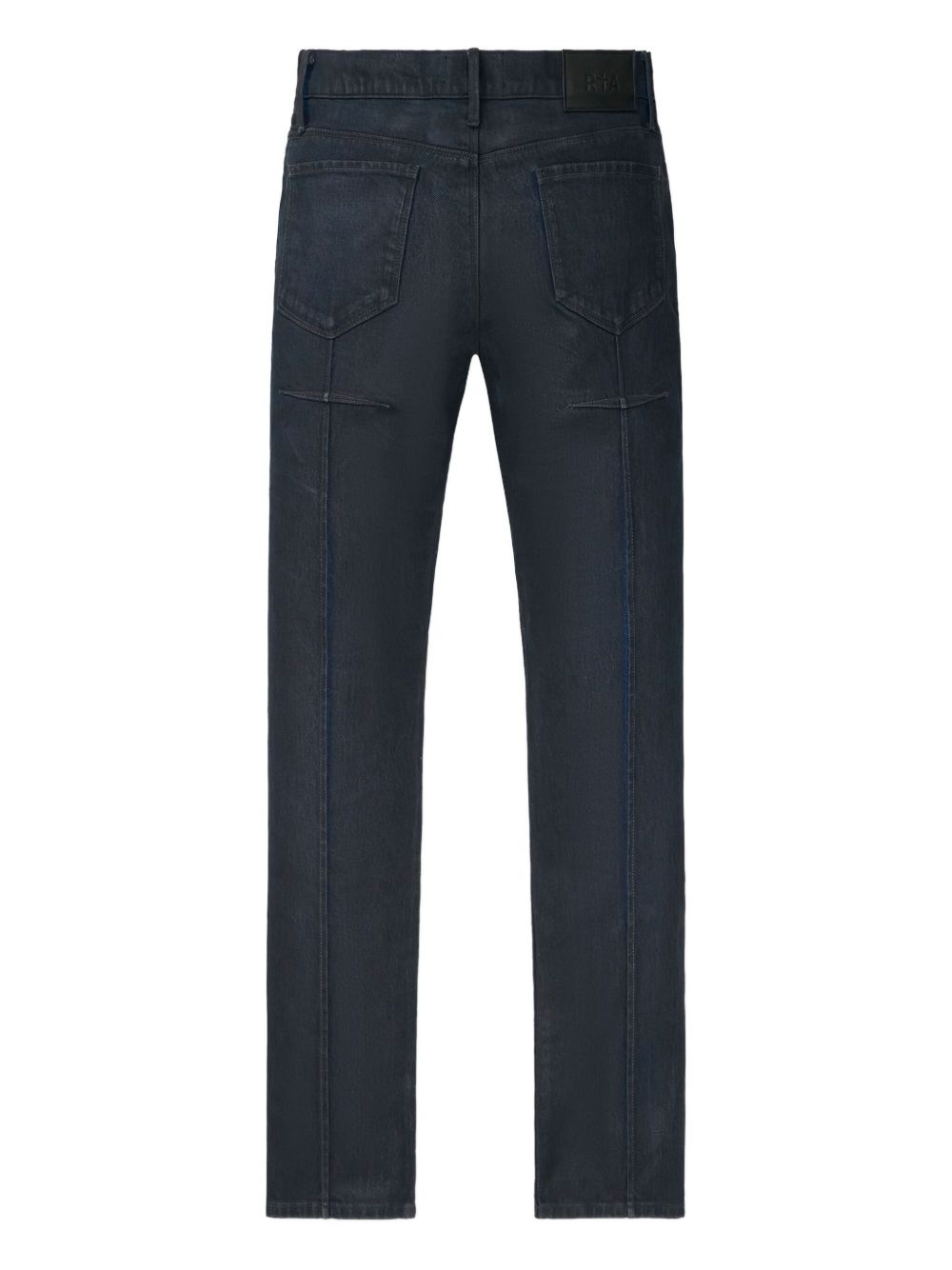 waxed-effect jeans - 2