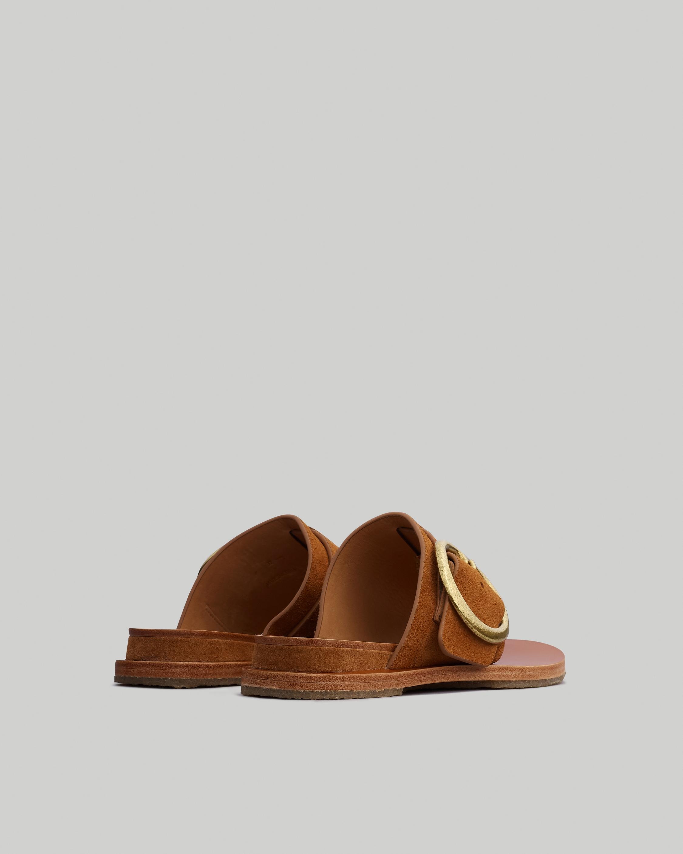 Beau Buckle Slide - Suede
Flat Sandal - 3