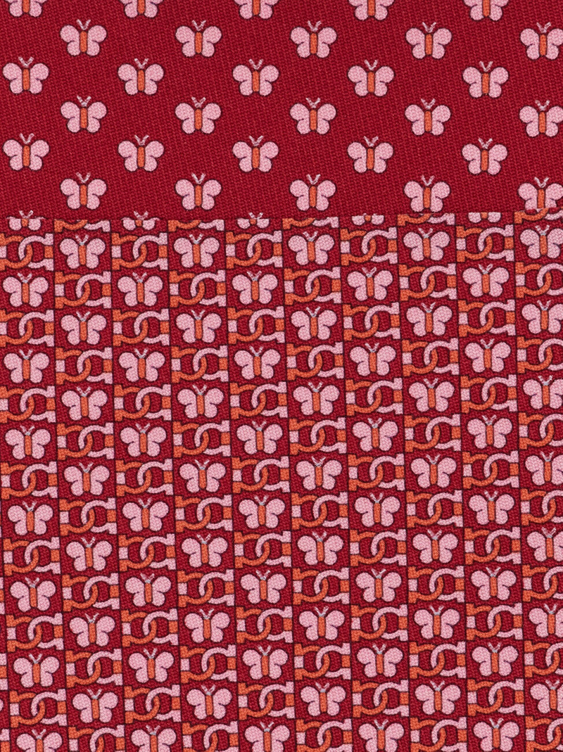 FERRAGAMO Butterfly print silk tie outlook