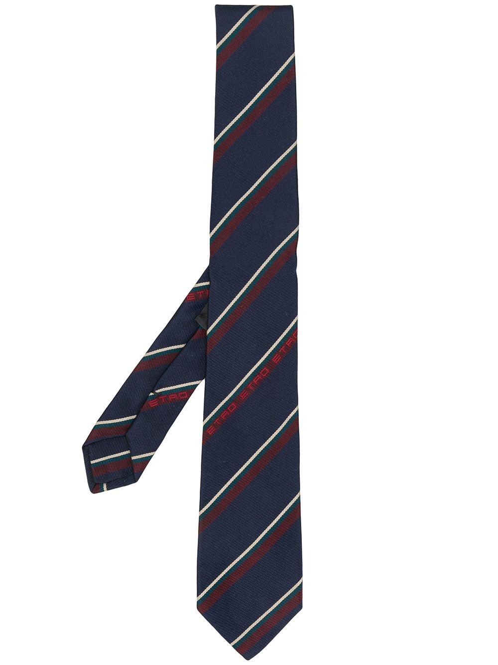 striped print tie - 1