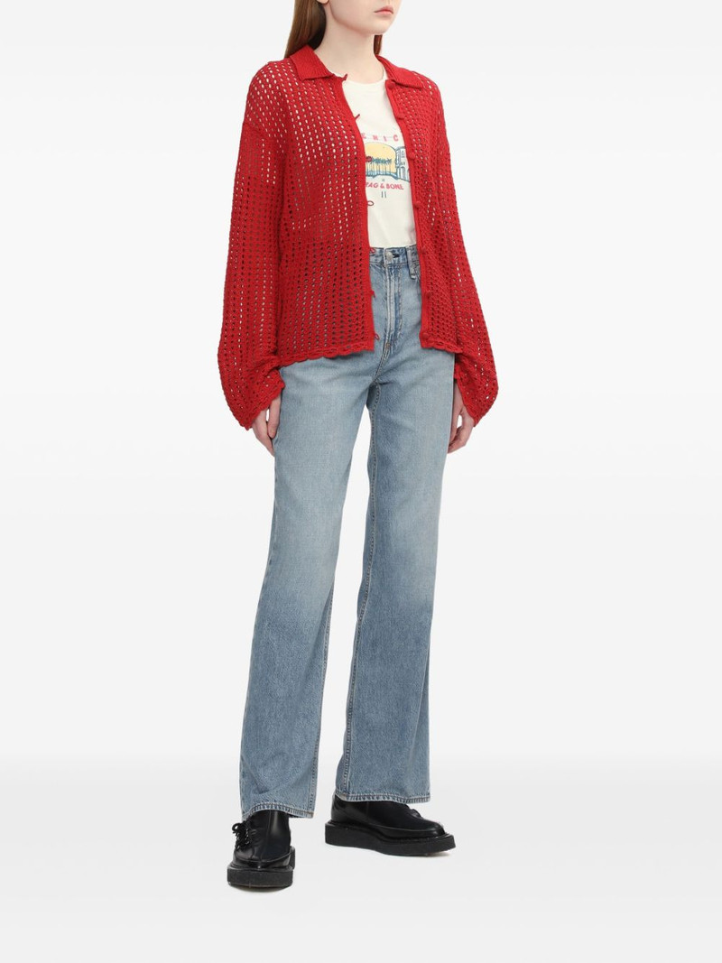 rag & bone crochet-knit cardigan outlook