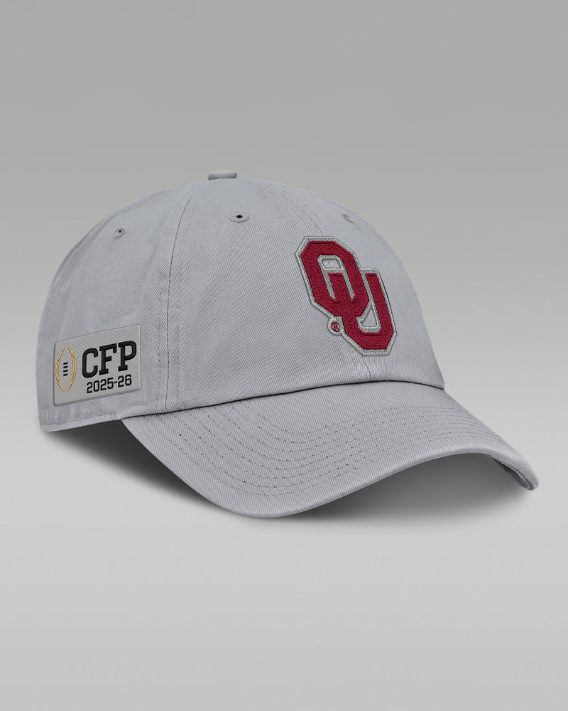 Oklahoma 2025/26 College Football Playoff Bound Club Men's Nike College Adjustable Hat 3