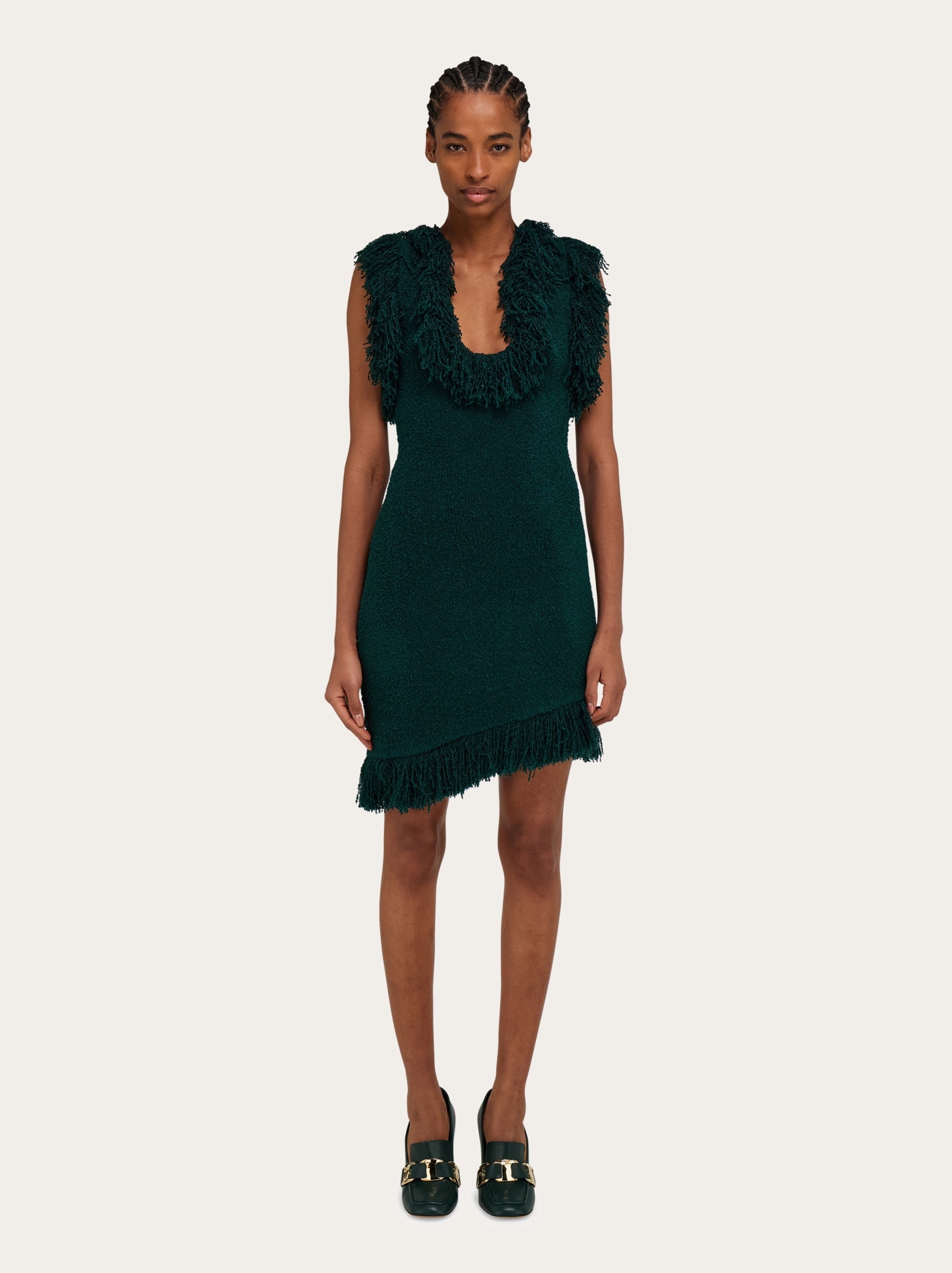 Mini dress with fringe detail - 2