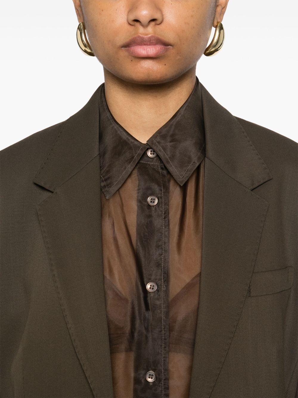 virgin wool blazer - 5