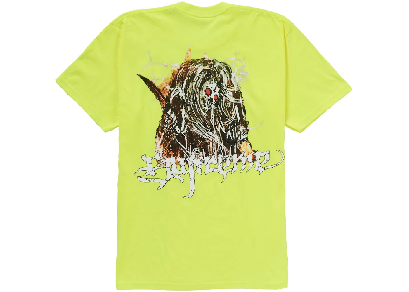Supreme Satan Tee Fluorescent Yellow - 1