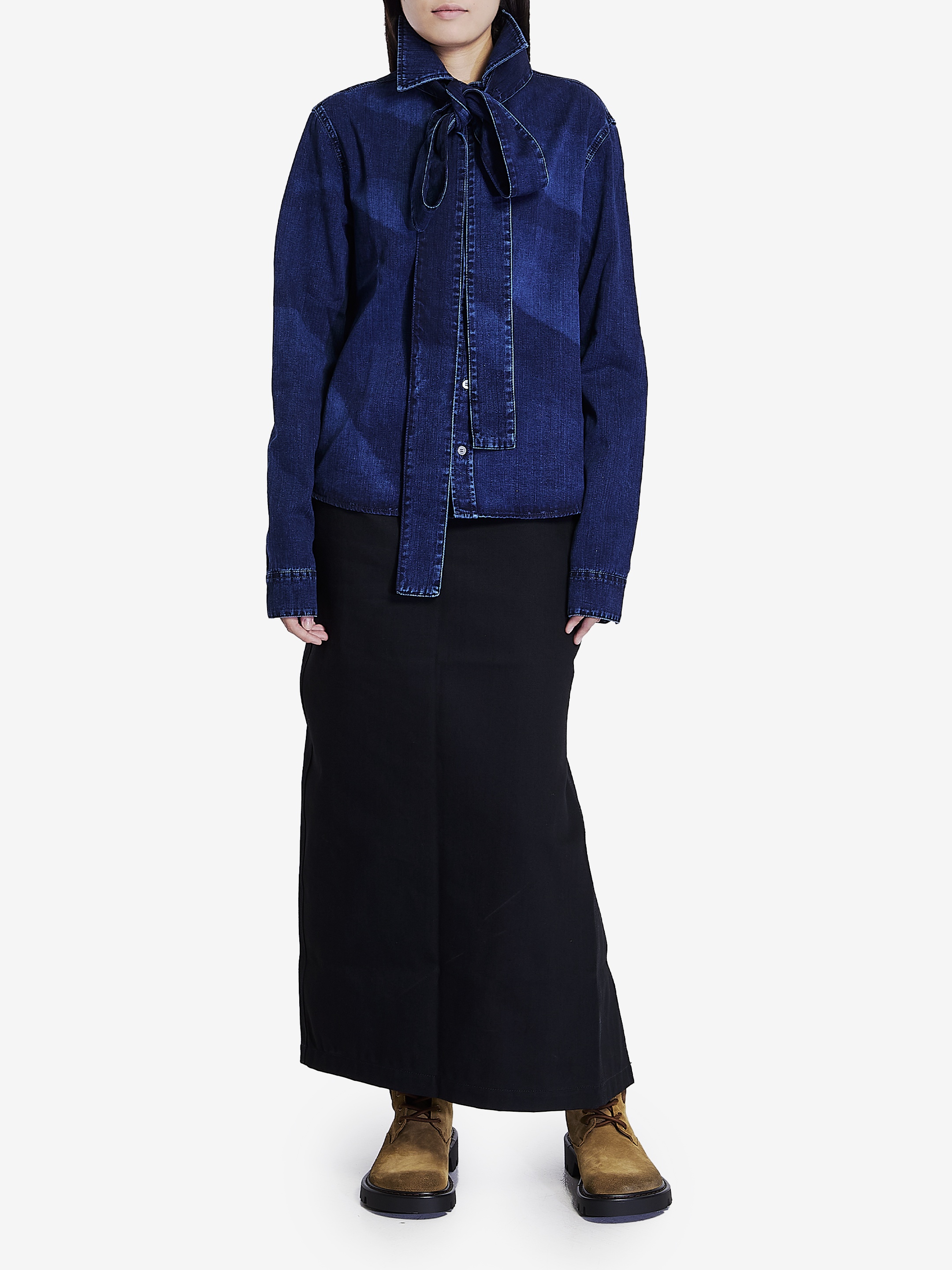 Deconstructed skirt in denim - 2