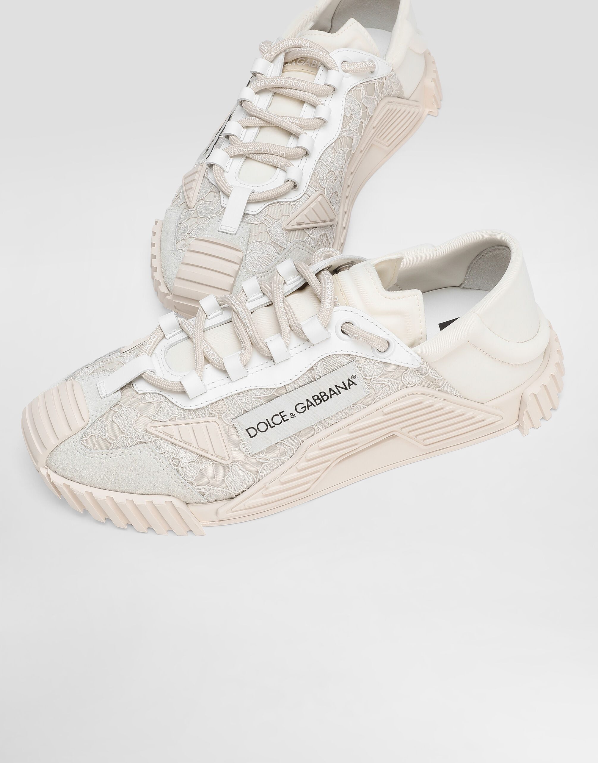 Mixed-materials NS1 slip-on sneakers - 4