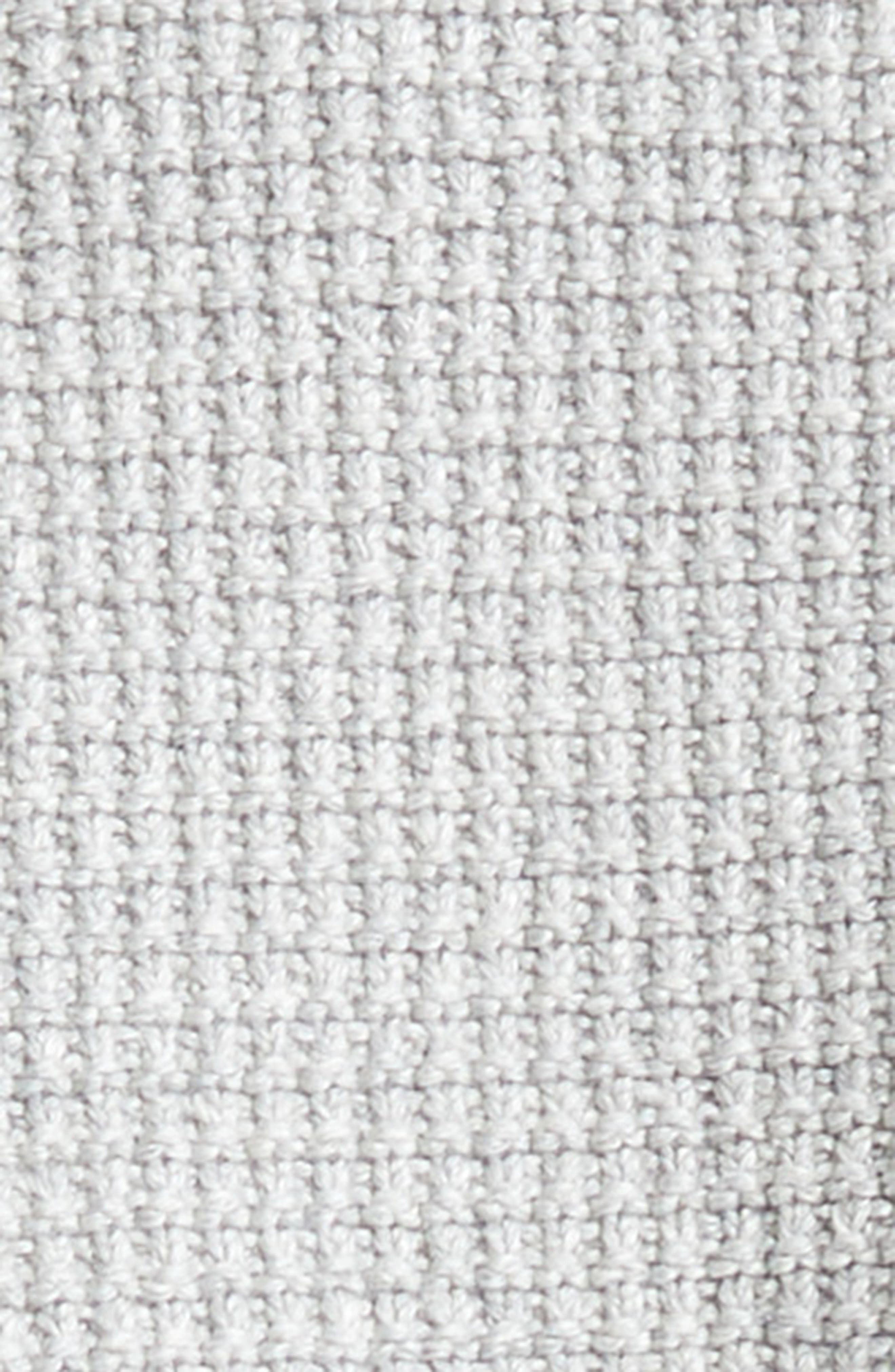 Thom Browne 4-Bar Waffle Knit Sweater Jacket in Light Grey at Nordstrom - 7