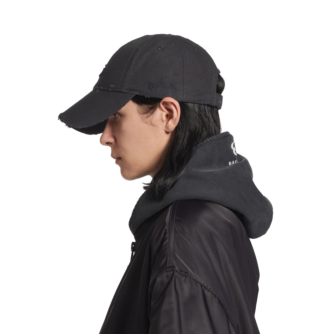 Sports Loop Icon Cargo Cap in Black - 6