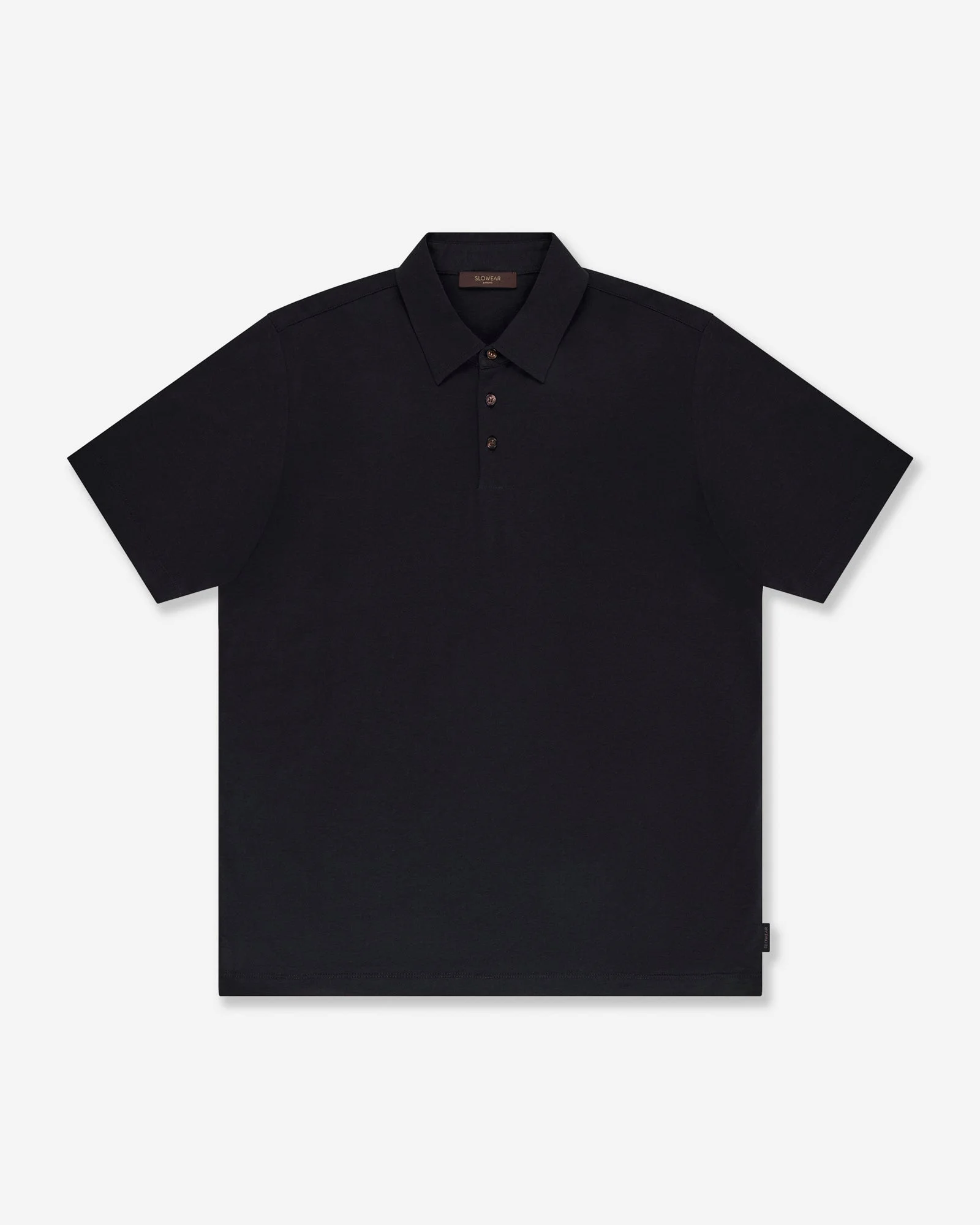 Slim fit cotton and silk jersey polo shirt - 1