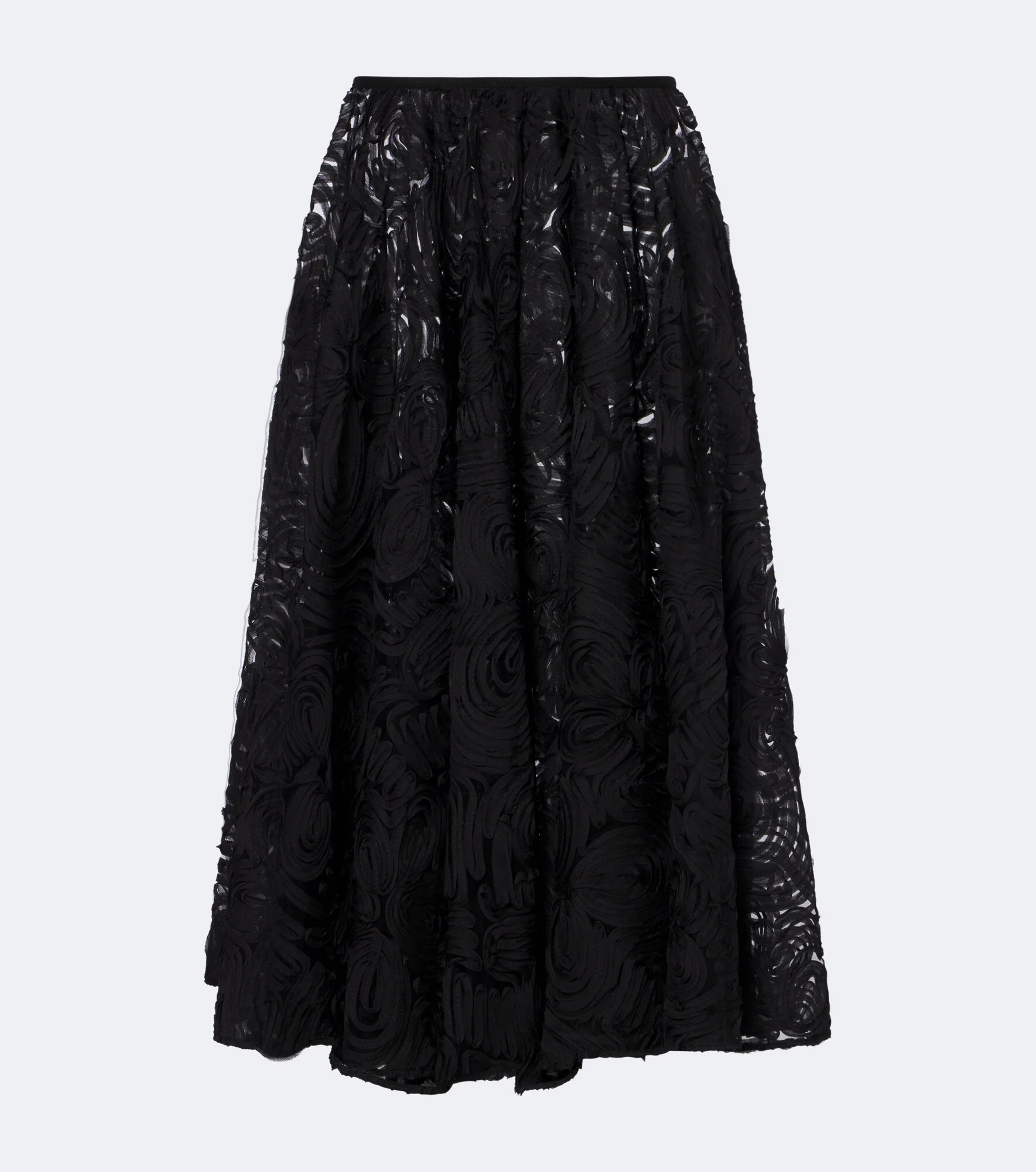 Embroidered midi skirt - 1