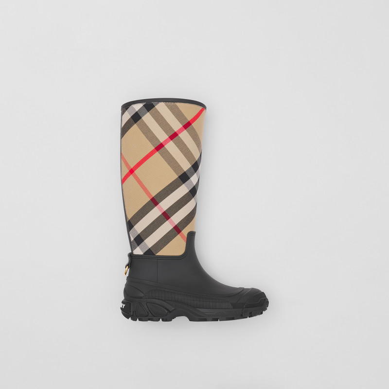 House Check Panel Rain Boots 6