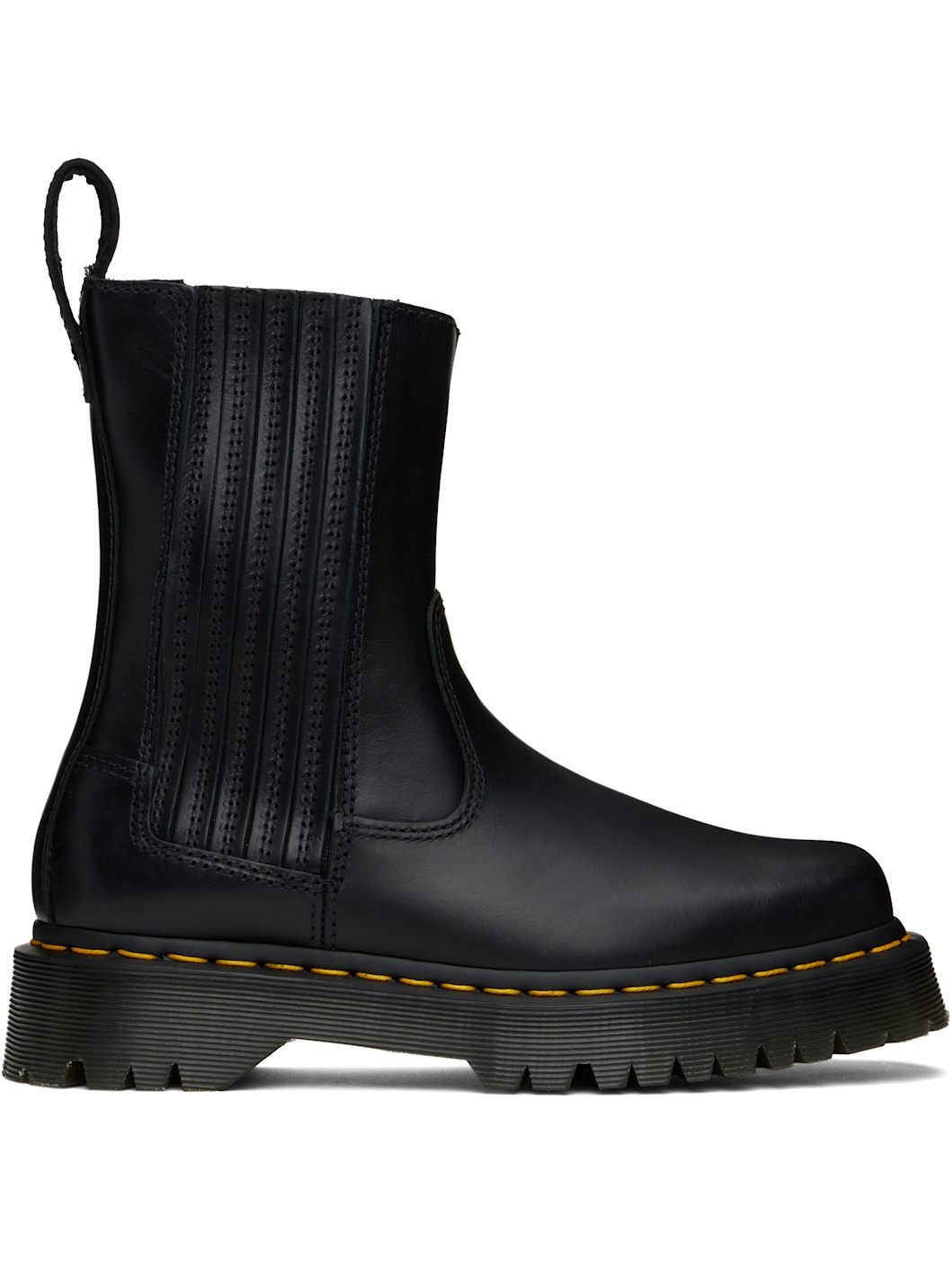 Black Amaaya Lo Leather Boots - 1