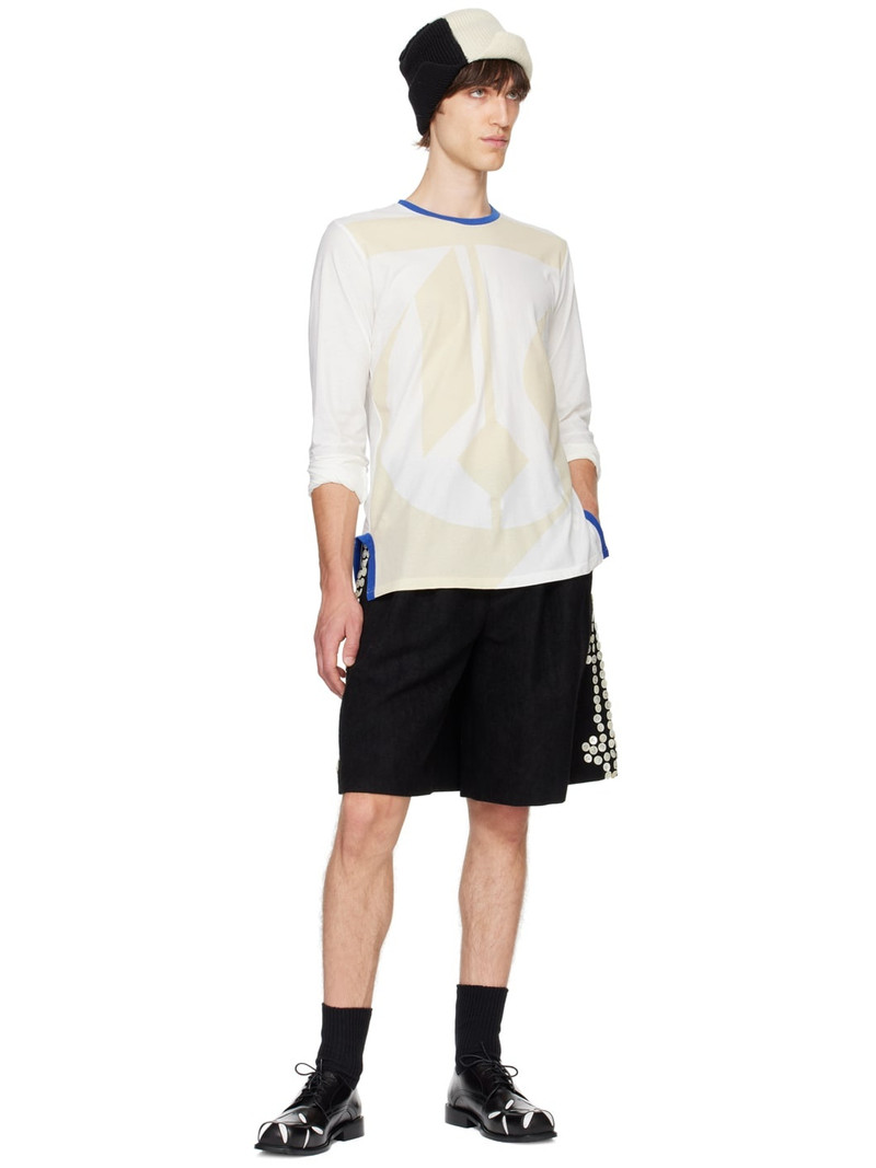 STEFAN COOKE White Gothic Font T-shirt outlook
