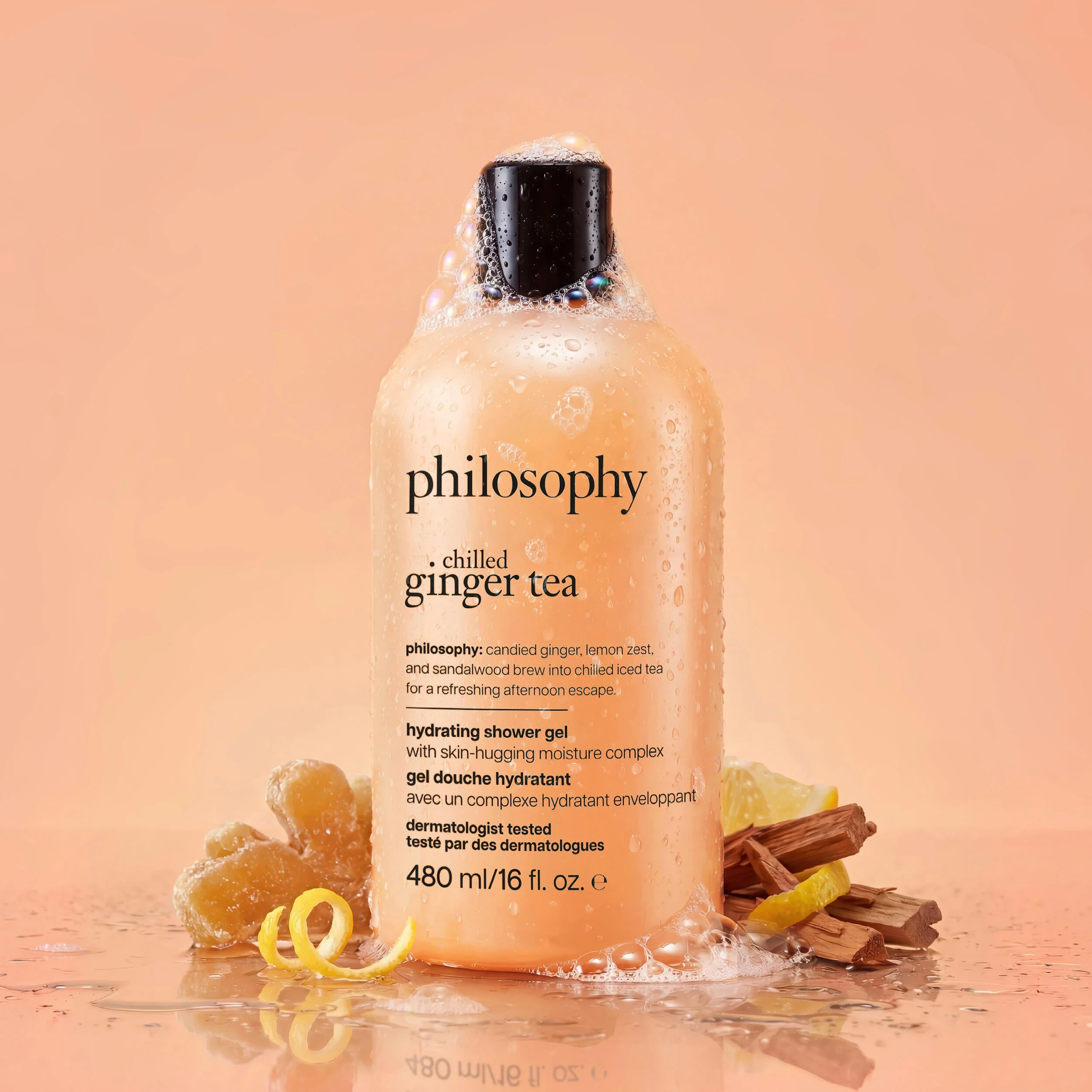 chilled ginger tea hydrating shower gel - 1