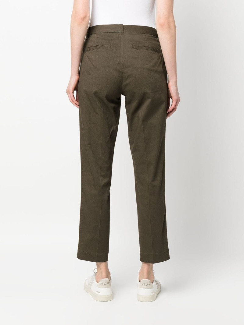 high-waisted slim-fit trousers 4