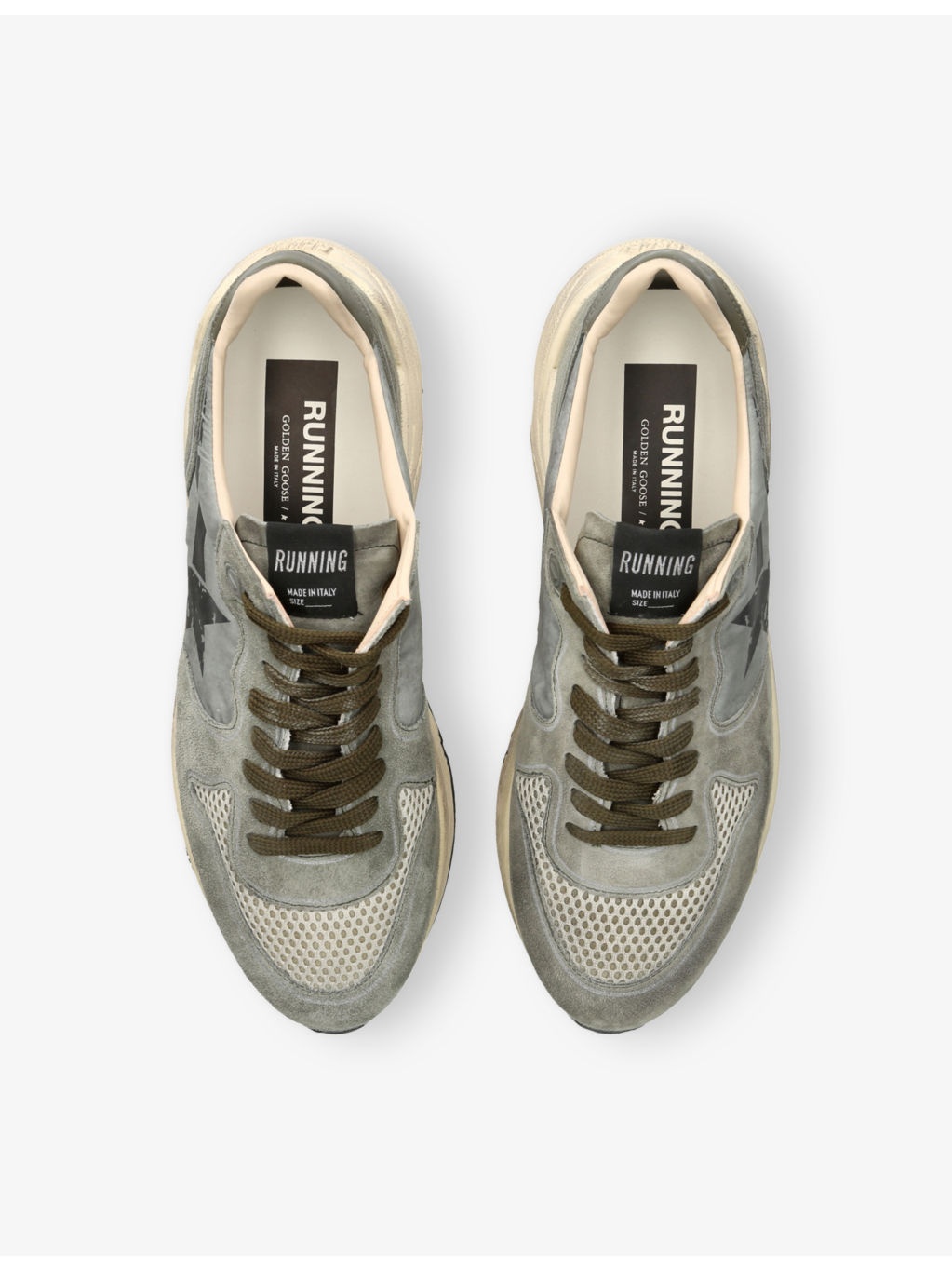 Men’s Running Sole Nylon and Suede Low-Top Trainers - 2