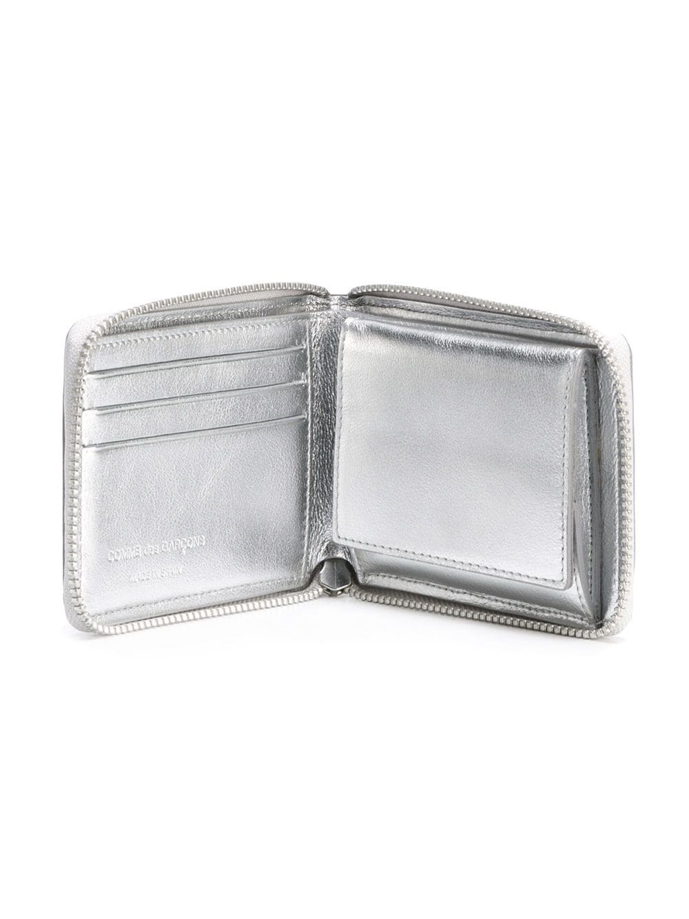 metallic zip wallet - 3