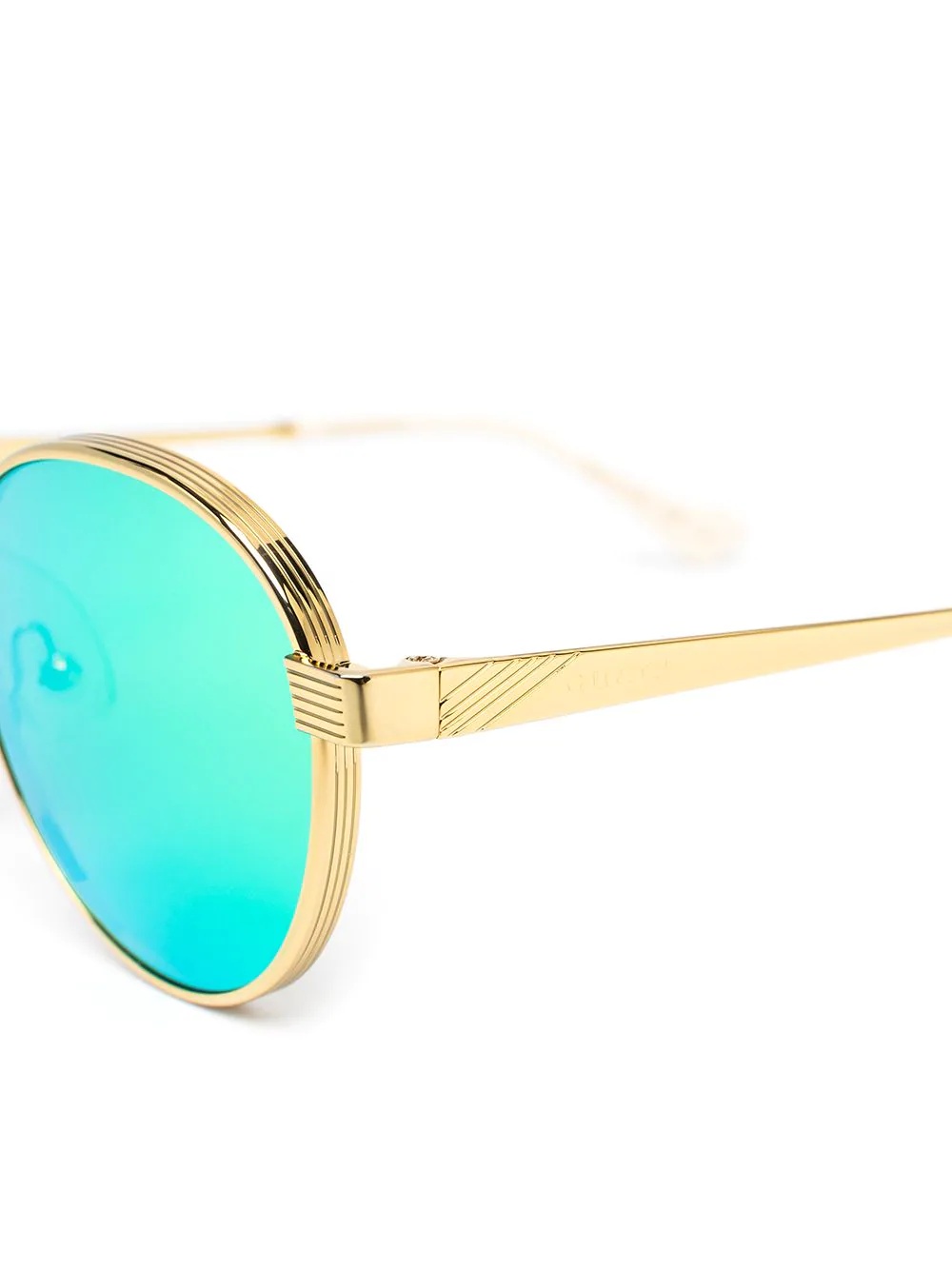 mirrored round-frame sunglasses - 3