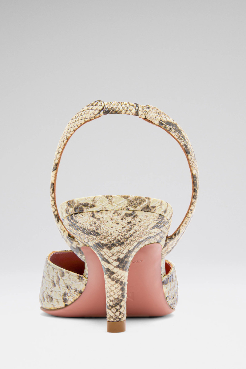 SOFIA SLING 60 SHINY SNAKESKIN PRINT LEATHER 3
